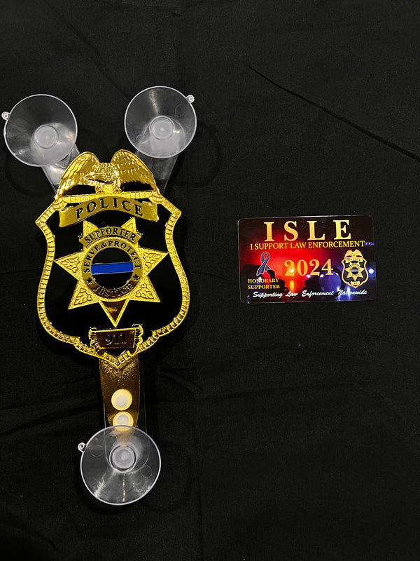 iSupportLE™️ Police Badge Logo Keychain/Keyring