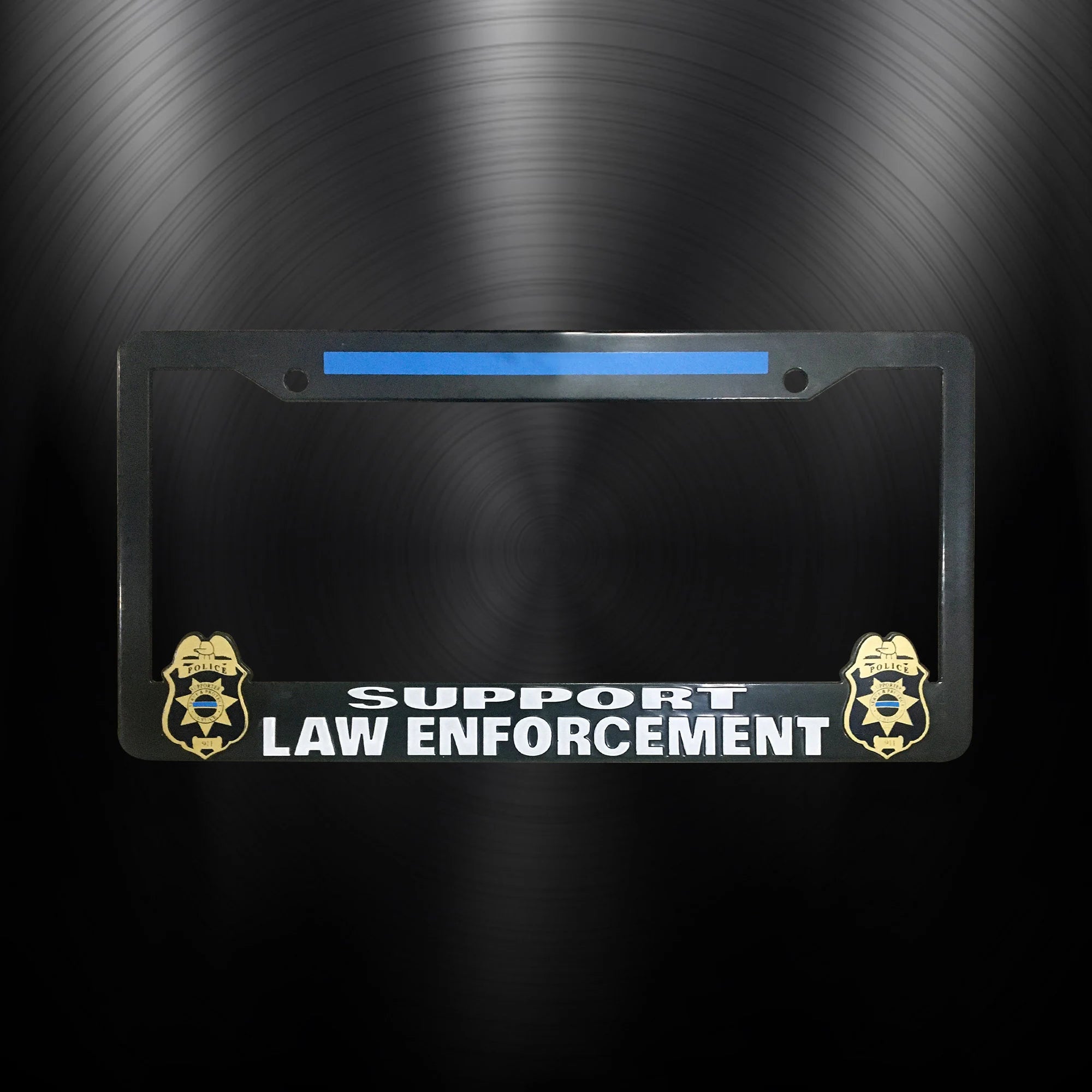 Police License Plate Frame | Blue License Plate Frame | iSupportLE